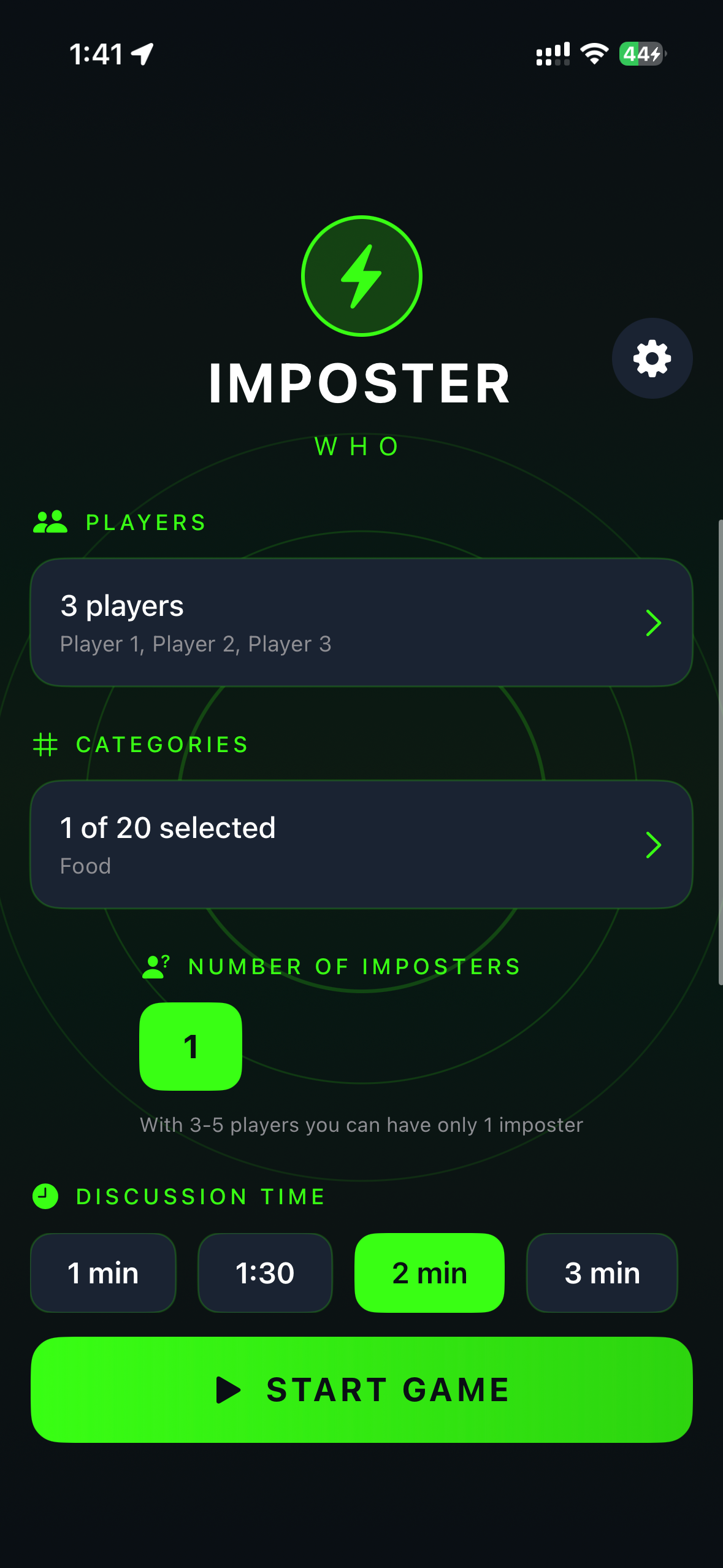 Imposter Who App Screenshot